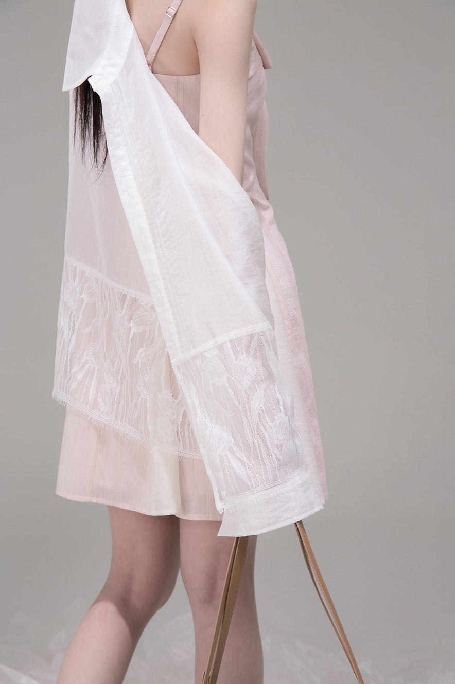 White Lace Thin Sunscreen Shirt COT0309