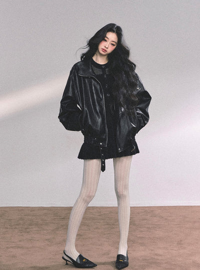 French Long-sleeved Knitted Dress DIA0642