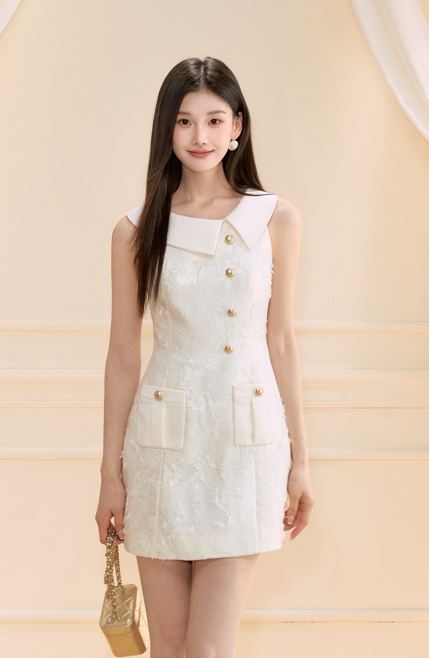 Asymmetrical Slim A-line Dress OSH0152
