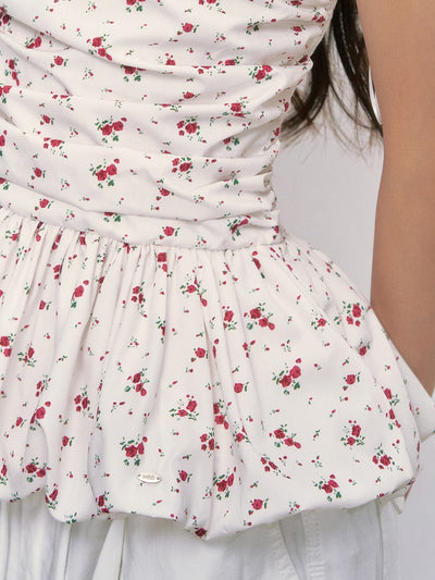White Floral Tube Top WEE0017