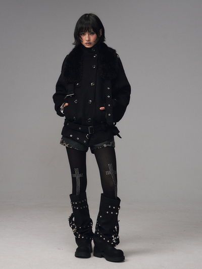 Oversized Collar Multi-Wear Jacket FRU0120