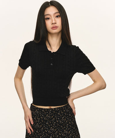 Tencel Knitted POLO Shirt ANA0066