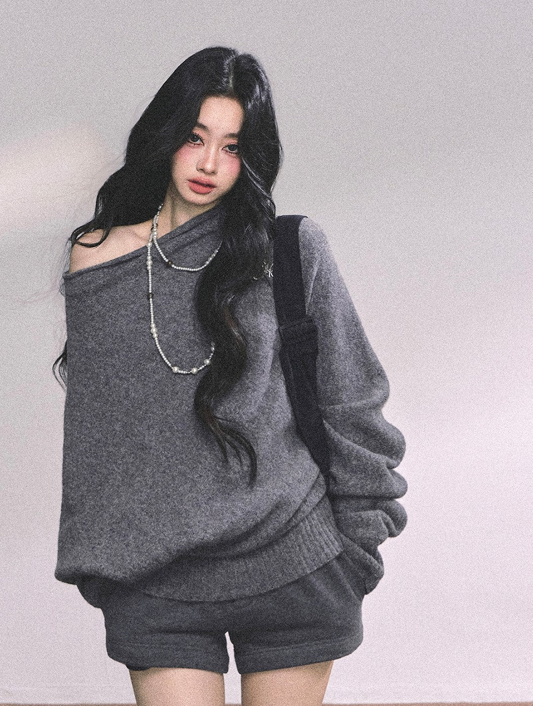 Lazy Style Off-shoulder Sweater DIA0631