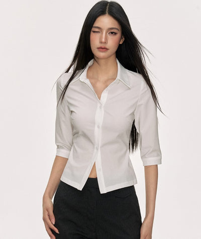 Mid-length Sleeve Temperament Shirt ANA0016