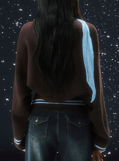 Brown Two-piece Layered Sweater WEE0103