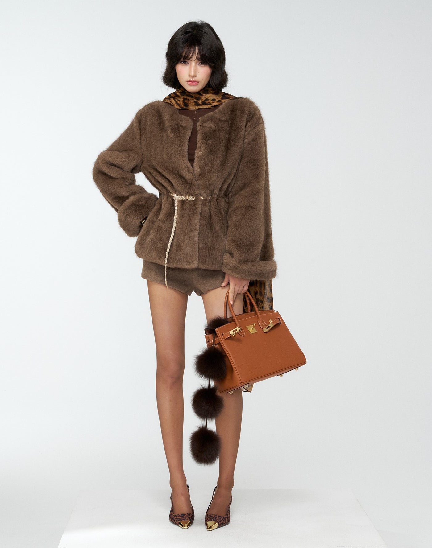 Multi-Way Style Vintage Fur Coat 4MU0173