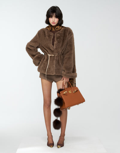 Multi-Way Style Vintage Fur Coat 4MU0173