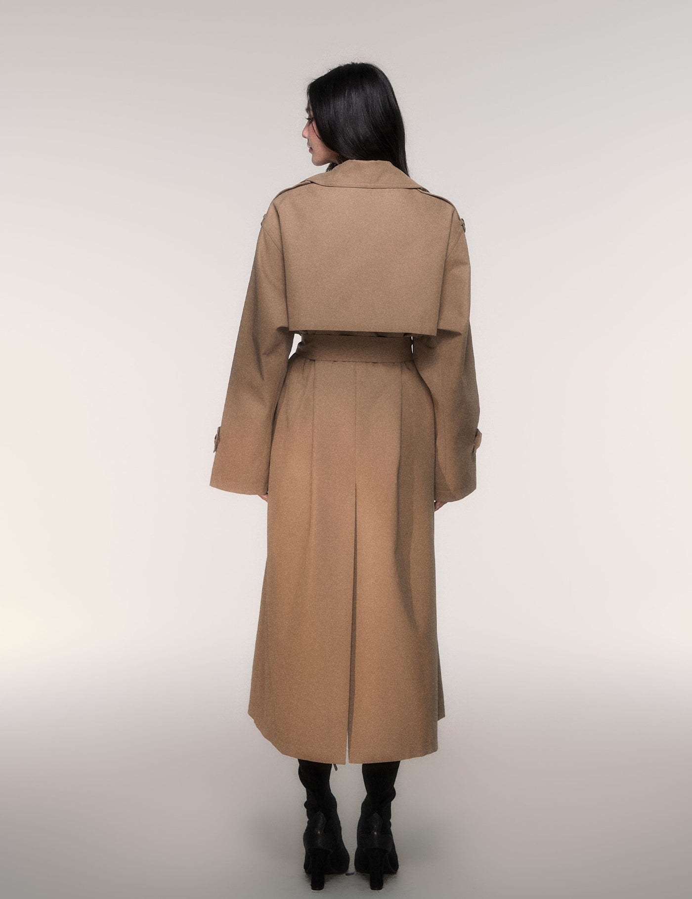 Classic Oversized Double-Breasted Trench Coat LUL0205