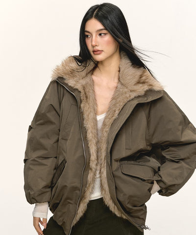 Eco-friendly Fur Collar Down Jacket ANA0079