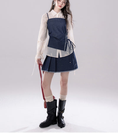 Cloud Yarn Embroidered Shirt COT0248
