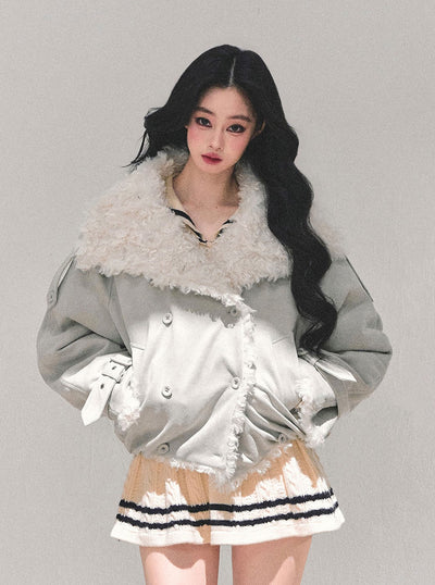 Lambswool Shearling Cold-Proof Coat DIA0666