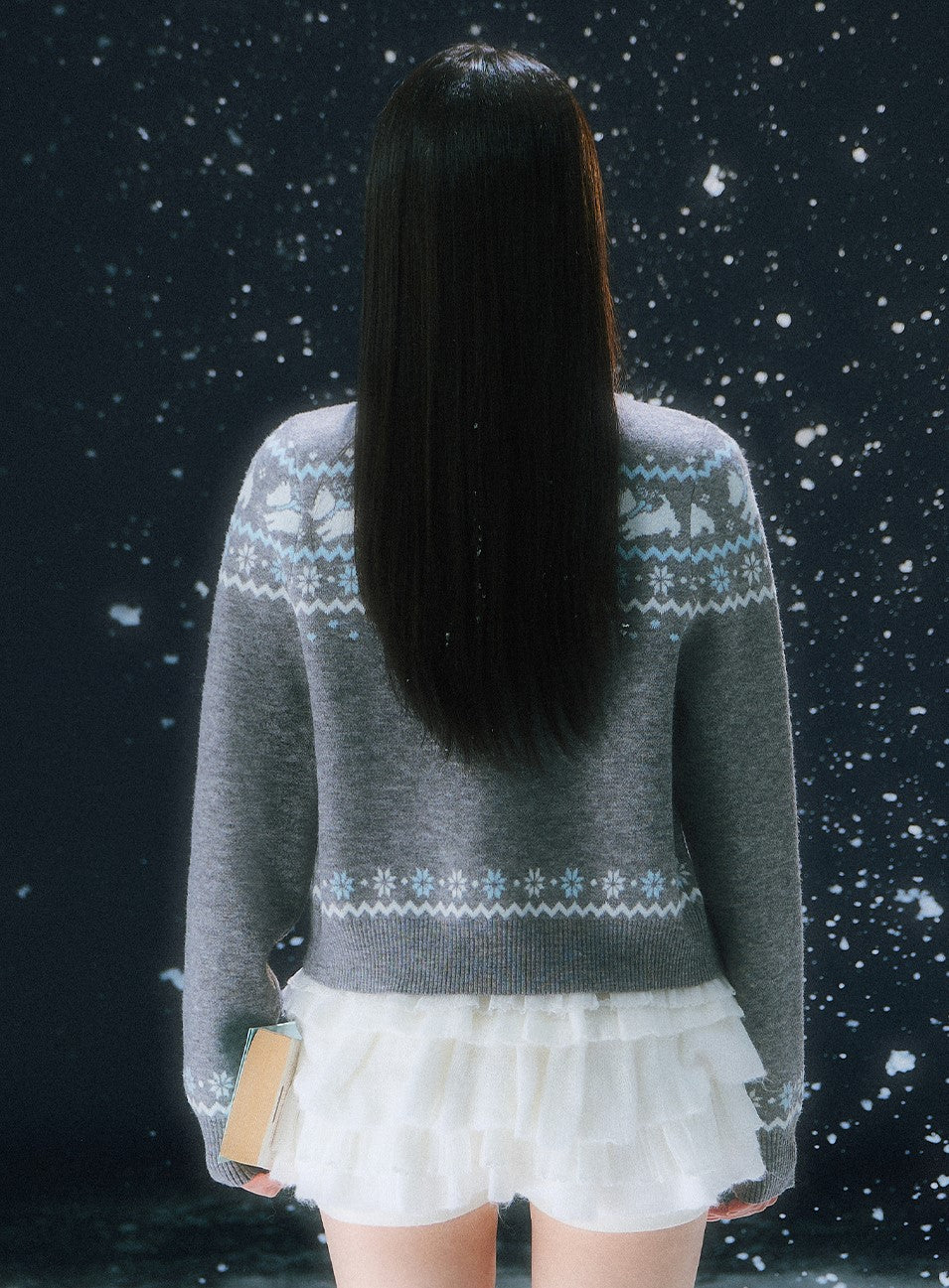 Nordic Design Jacquard Knit Cardigan WEE0106