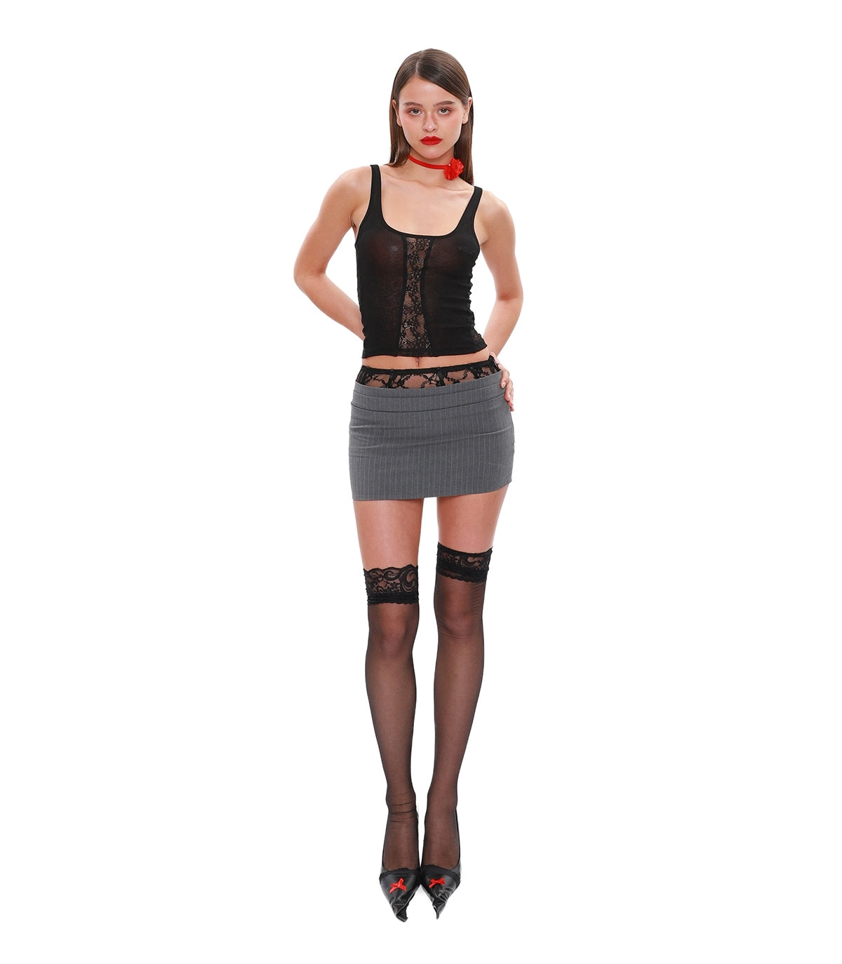Lace Slightly See-through Camisole NOL0030