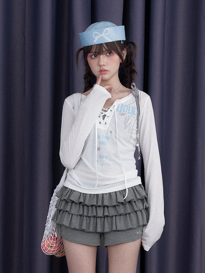 Angel Wings Printed T-shirt/Camisole SAG0264