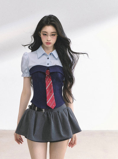 American  Stripes Short Sleeve Shirt DIA0480