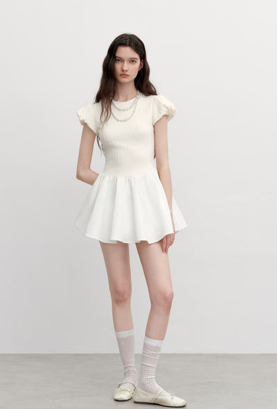 Slim Waist Patchwork Dress AYF0097