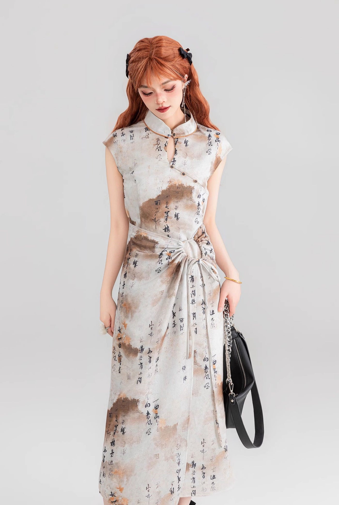 Ancient Style Design Smudged Dress KEI0075