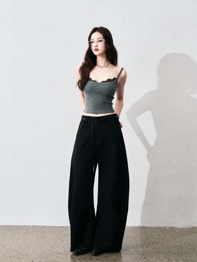 Lace Splicing Layered Camisole LUL0139