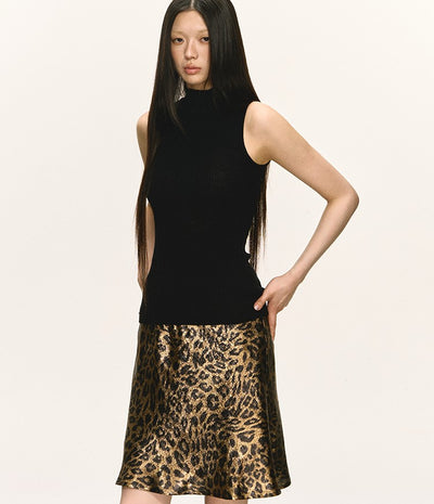 Leopard Print High Waist Skirt ANA0030
