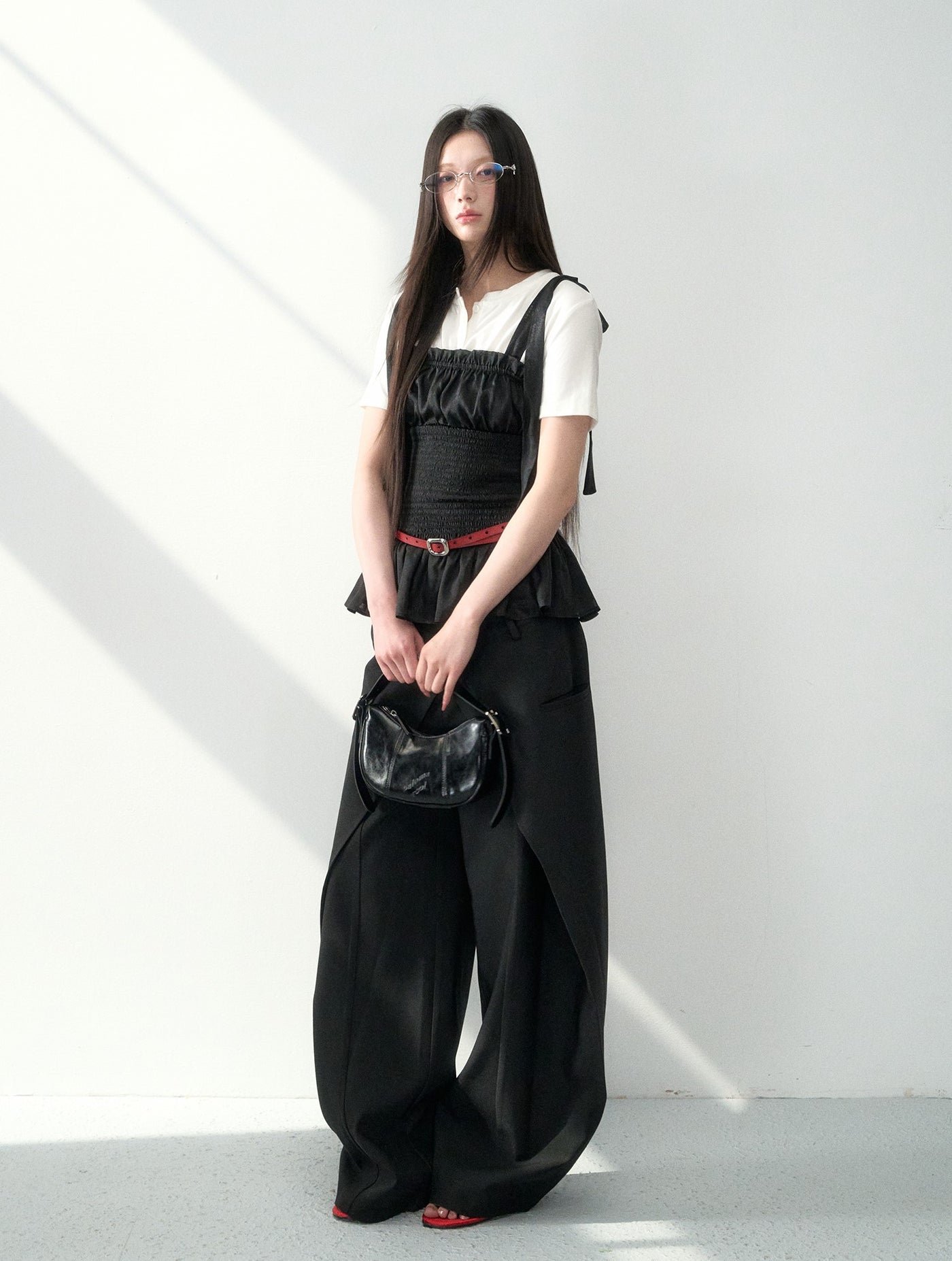 Double Waist Wide-leg Suit Pants LAL0181