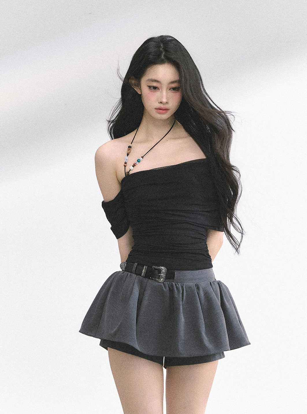 One Shoulder Slimming T-shirt DIA0491