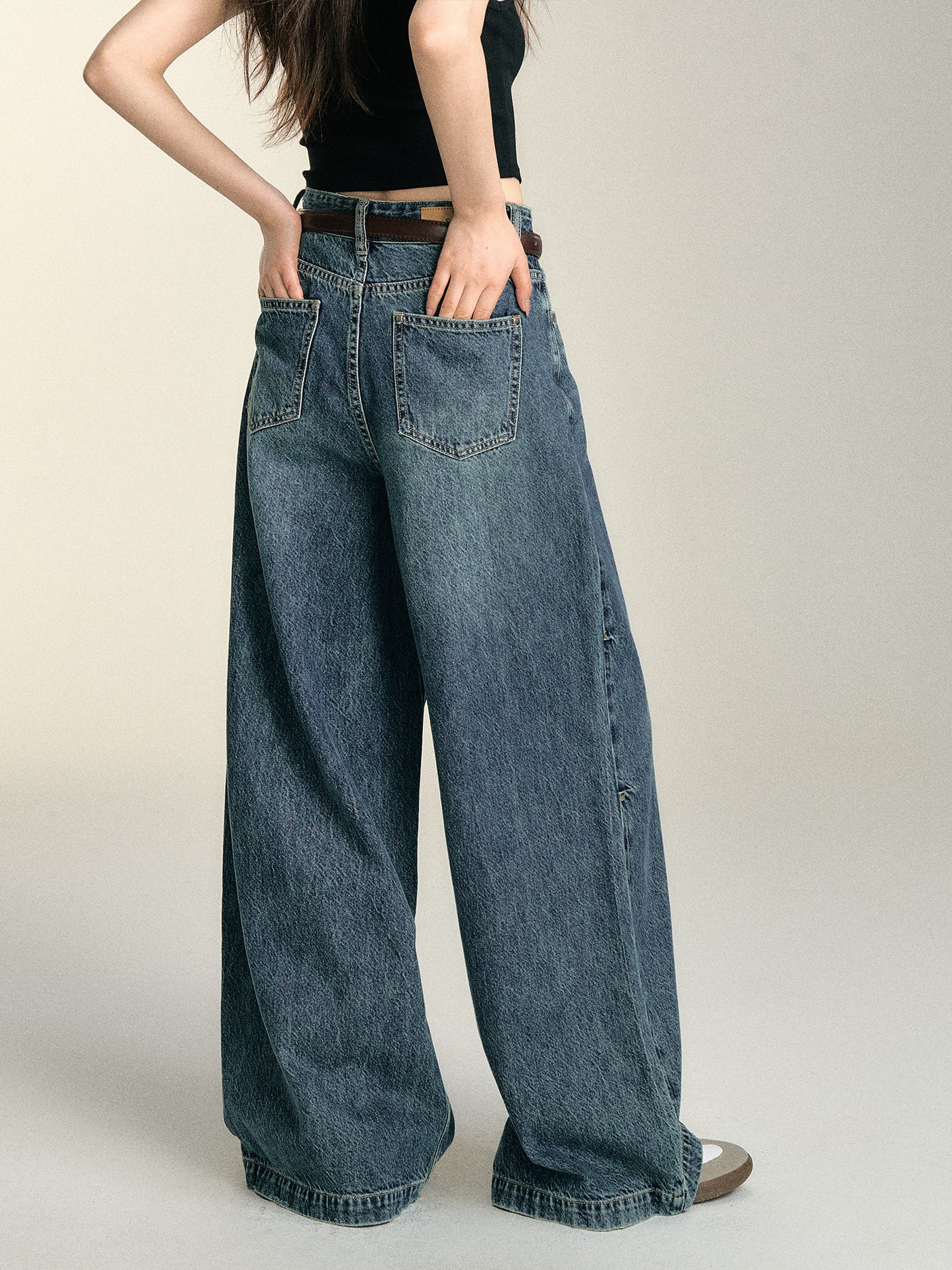Punk Vintage Straight Jeans SOM0071