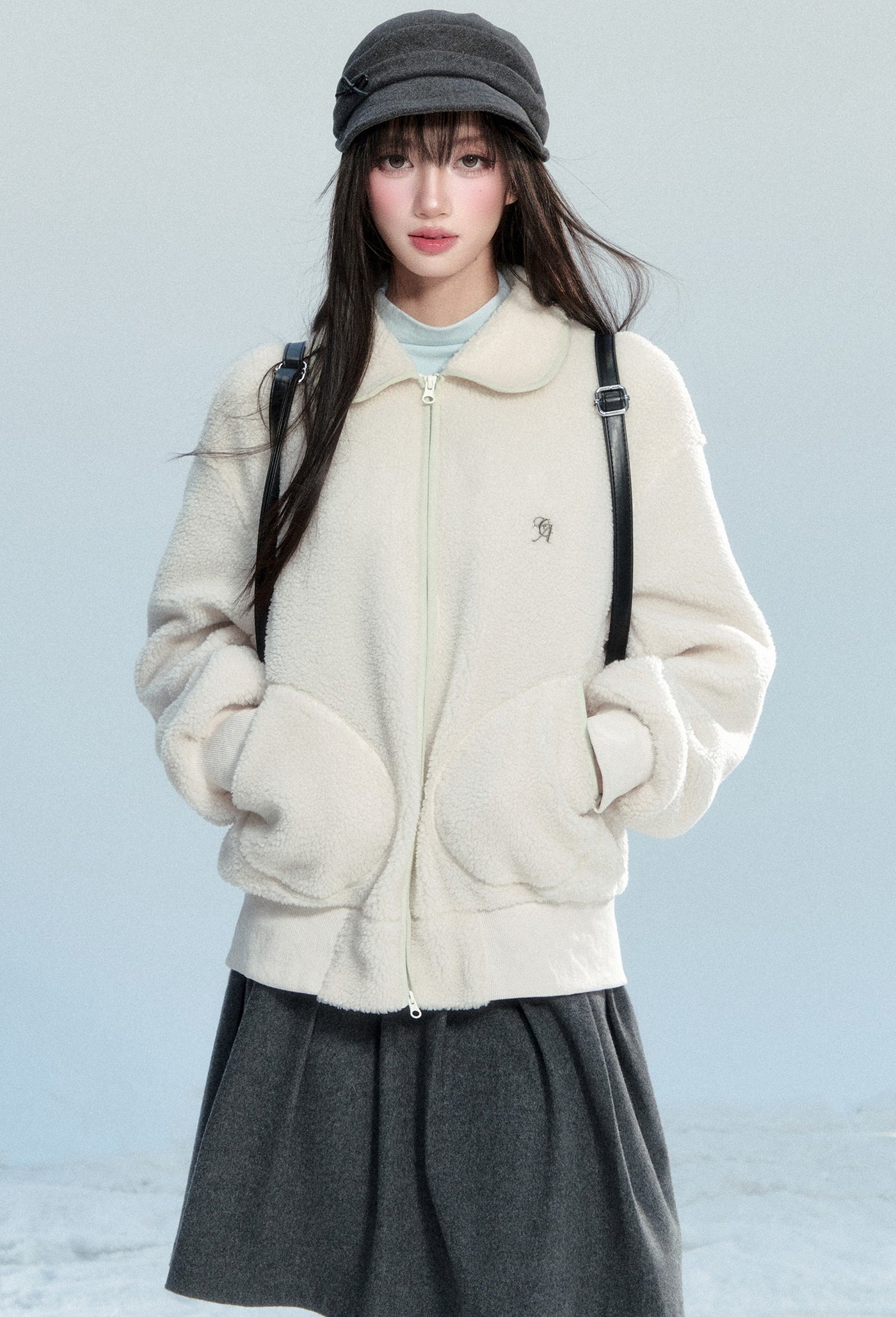 Retro Style Peter Pan Collar Jacket FRA0490