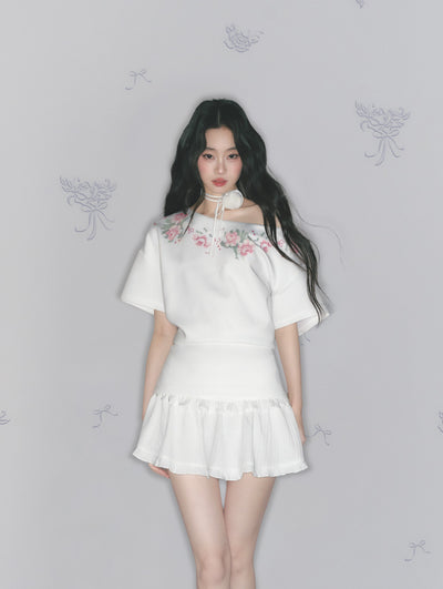 Rose Choker/Lace Short Skirt SAL0169