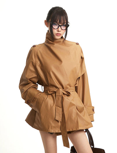 British Style Lapel Trench Coat UNC0273