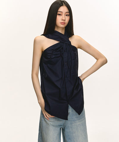 Halter Neck Twisted Top ANA0045