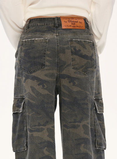 Retro Star Camouflage Cargo Pants WEE0073