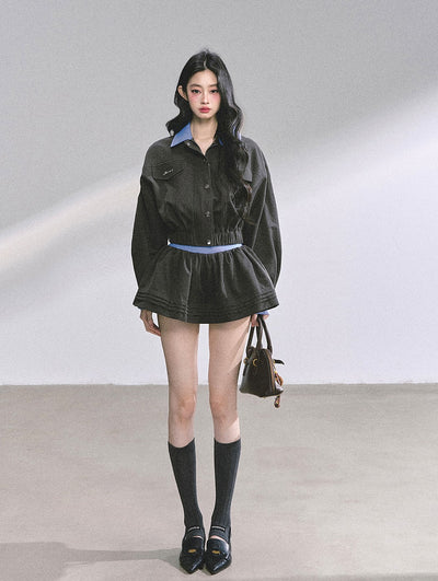 British Urban Workwear Jacket/Short Skirt DIA0571