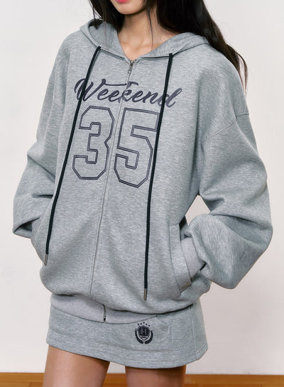 American Digital Print Sweatshirt Jacket WEE0030