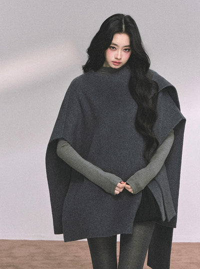 High-end French Luxury Woolen Cloak DIA0636