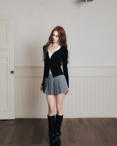 Low-Waist Pleated Skirt LUL0181