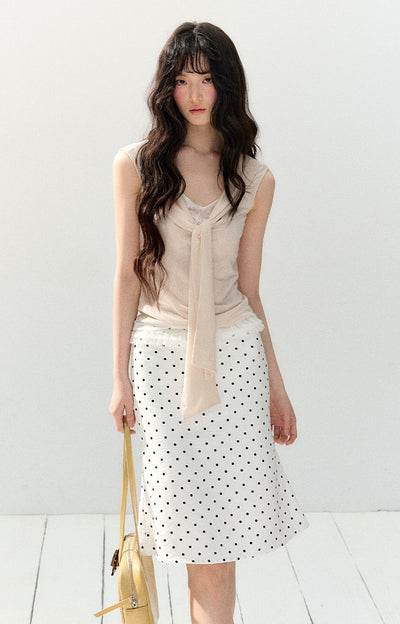 Slim Knitted Sleeveless Top SHI0155