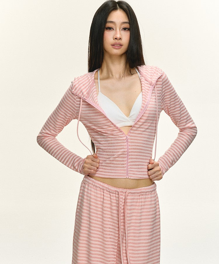 Lazy Striped Hooded Jacket/Pants ANA0058
