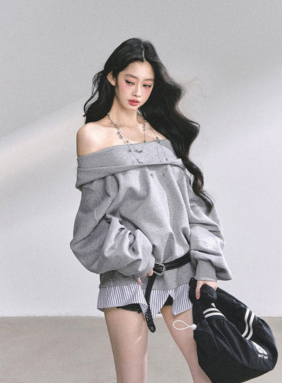 American Oversized Hooded Sweatshirt DIA0549