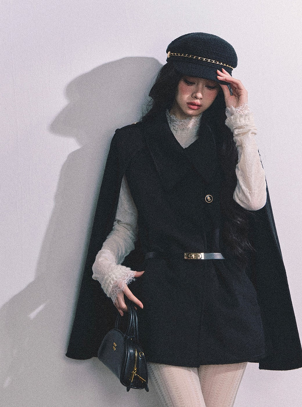 French-style Suit Black Jacket DIA0643