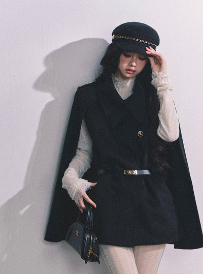 French-style Suit Black Jacket DIA0643