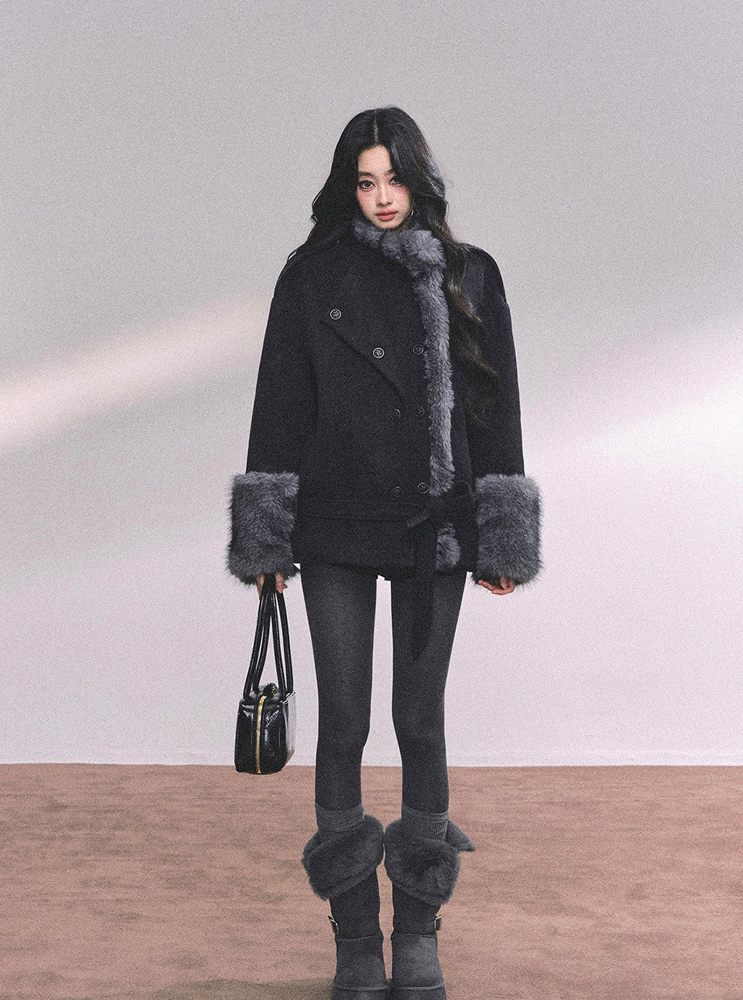 French Luxury Suit Fur Coat DIA0647