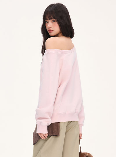 Leopard Print Digital Patchwork Sweatshirt WEE0065