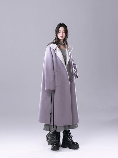 Romance Elegant Perilla Removable Tassel Cape Wool Tweed Coat COT0176