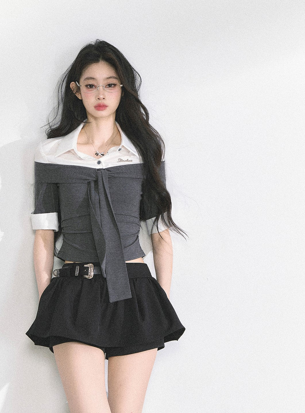 Short Sleeve Waist Slimming T-shirt DIA0496