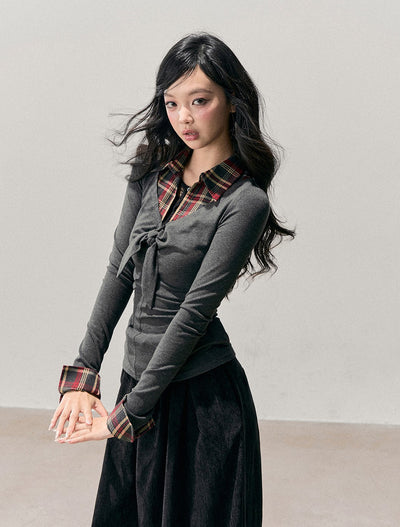 Faux Three-Piece Gray T-Shirt DIA0753