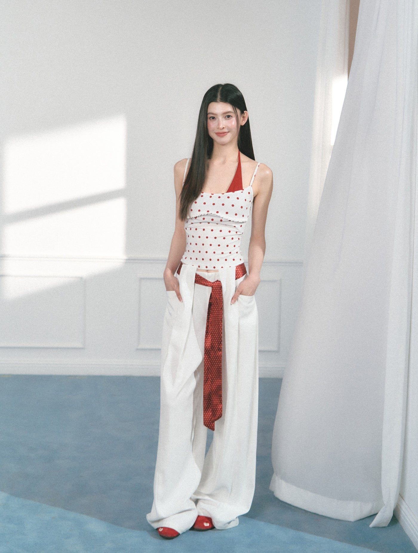 Polka Dot Casual Wide-leg Pants SAL0155