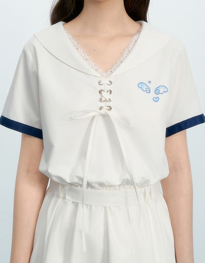Small Wings Short Sleeve Dress NTO0220