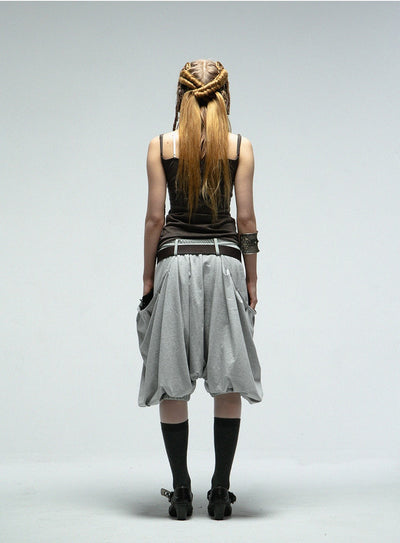 Loose Big Pocket Lantern Pants DOU0103