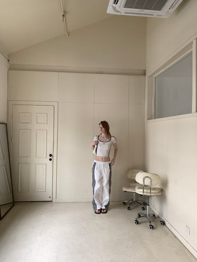 Nylon Loose Casual Pants AOA0027