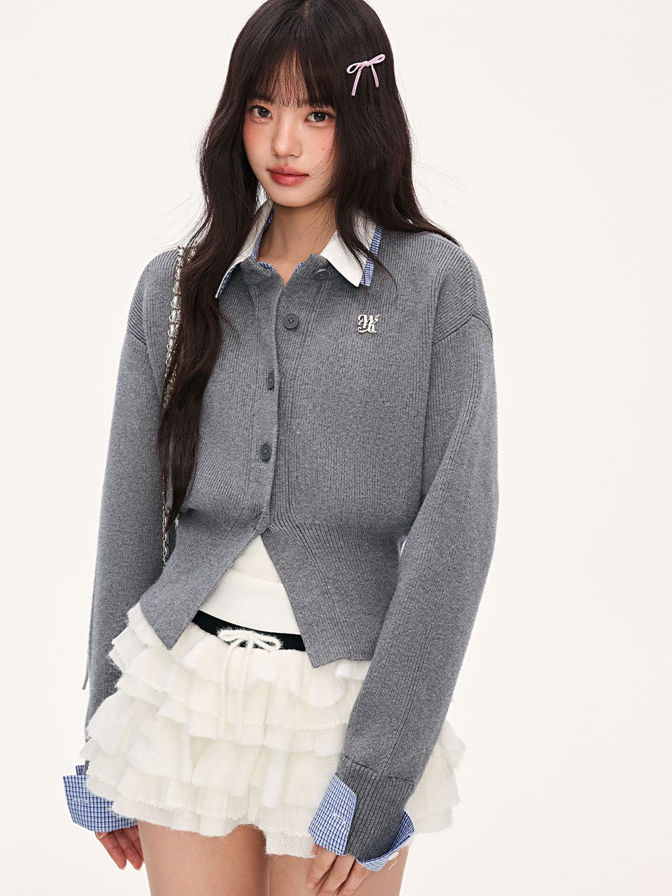 Fake Two-Piece Shirt Collar Sweater WEE0075